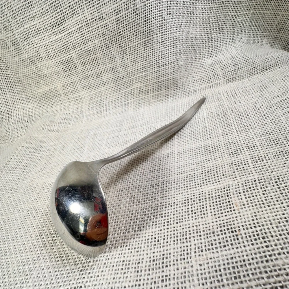 Ebbtide Soup Ladle Solid Stainless USA Replacement Flatware Silver 7 Inch